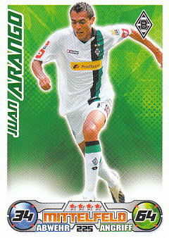 Juan Arango Borussia Monchengladbach 2009/10 Topps MA Bundesliga #225
